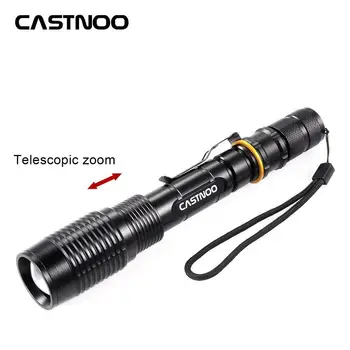 CASTNOO Powerful 8000 Lumen T6 LED Flashlight Torch Tactical 5 modes camping hunting hiking lantern For 2x18650 Batteries
CASTNOO Powerful 8000 Lumen T6 LED Flashlight Torch Tactical 5 modes camping hunting hiking lantern For 2x18650 Batteries