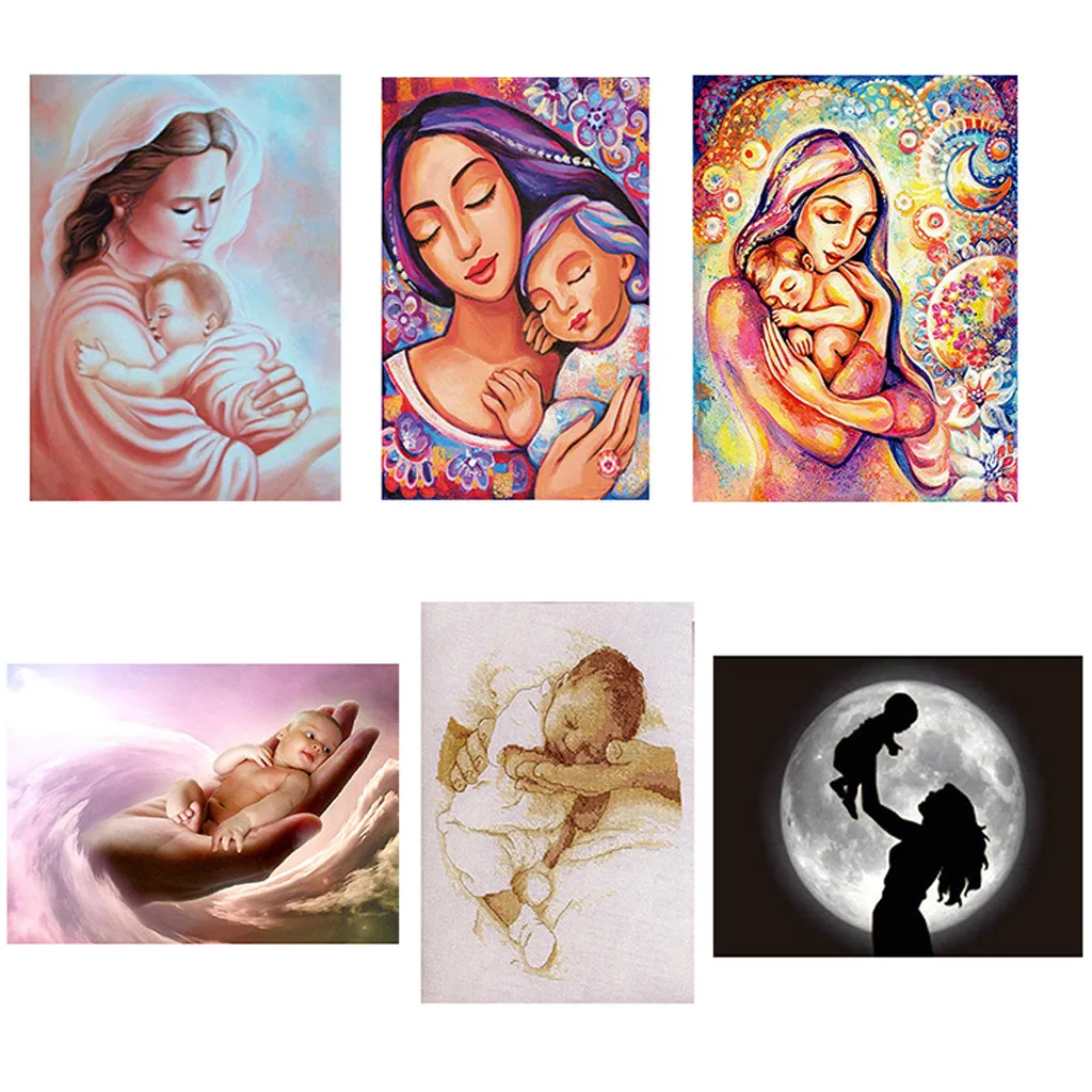 Baby 5D DIY Diamond Painting Full Square Round Drill Embroidery Mother Day Diamond Mosaic Cross Stitch Home Decor Gifts 2019
Baby 5D DIY Diamond Painting Full Square Round Drill Embroidery Mother Day Diamond Mosaic Cross Stitch Home Decor Gifts 2019