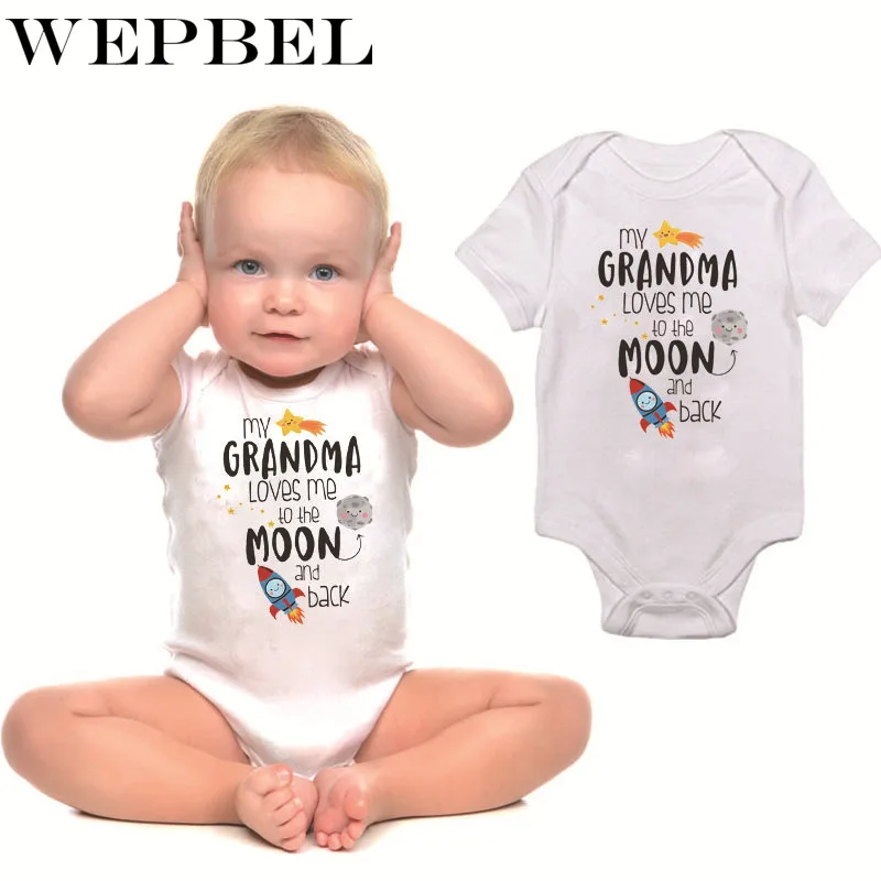 WEPBEL Newborn Baby Boys Girls Romper Bodysuit Pregnancy Announcement Grandparents Short Sleeve Jumpsuit Outfits Toddler Clothes
WEPBEL Newborn Baby Boys Girls Romper Bodysuit Pregnancy Announcement Grandparents Short Sleeve Jumpsuit Outfits Toddler Clothes