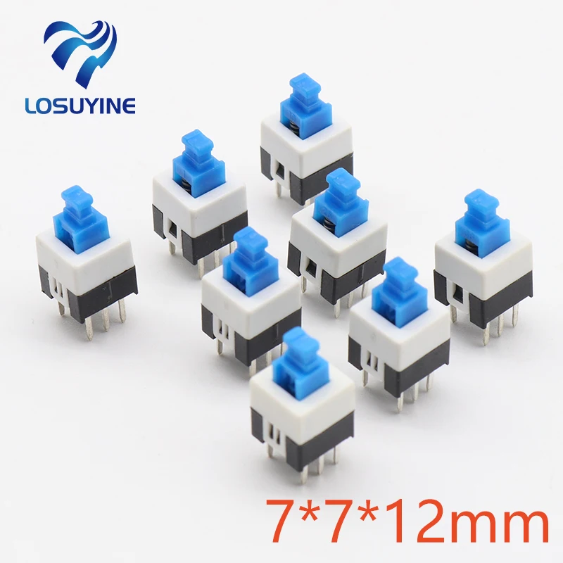 30pcs/lot Square 7x7x12mm 6 Pin DPDT Mini Push Button Self-locking Switch G64 Multimeter Switch Free Shipping
30pcs/lot Square 7x7x12mm 6 Pin DPDT Mini Push Button Self-locking Switch G64 Multimeter Switch Free Shipping