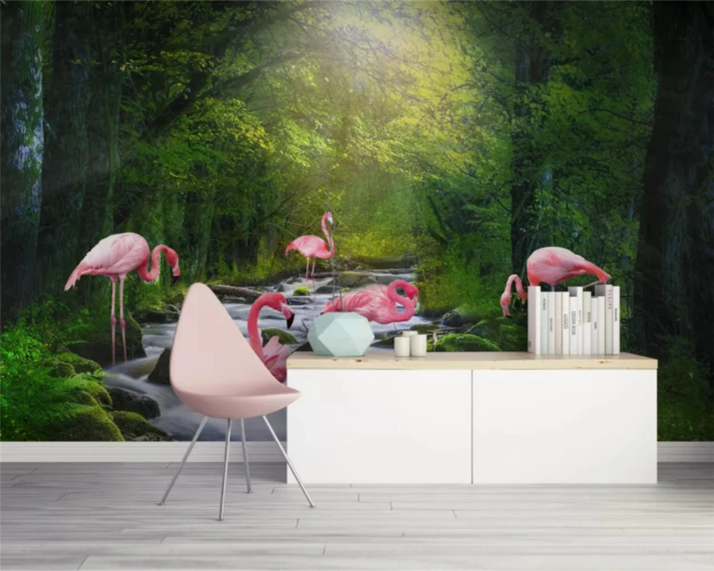 beibehang Customized modern minimalist tropical forest plant flamingo TV background 3d wallpaper wallpapers for living room
beibehang Customized modern minimalist tropical forest plant flamingo TV background 3d wallpaper wallpapers for living room