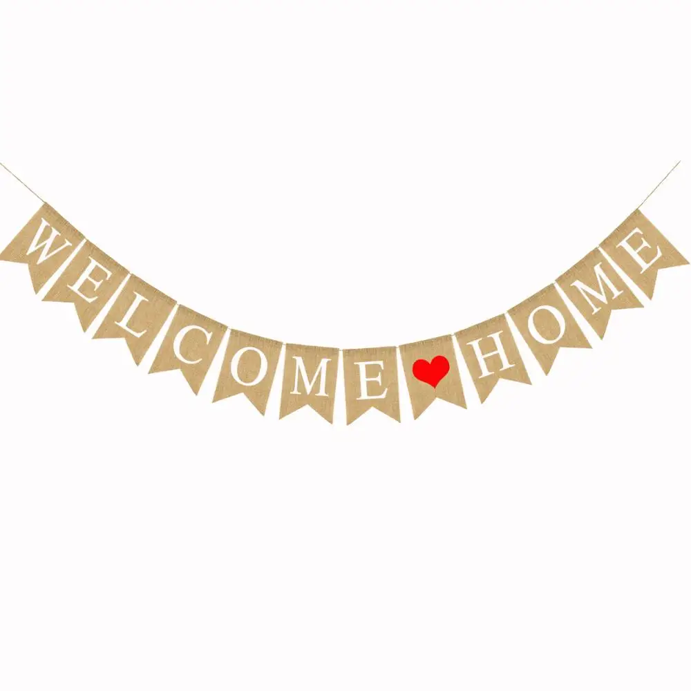 Birthday Party wedding festival Lahua Pull flag Baby newborn Welcome shooting props "WELCOME BABY" heart Linen flag Home Decor
Birthday Party wedding festival Lahua Pull flag Baby newborn Welcome shooting props "WELCOME BABY" heart Linen flag Home Decor