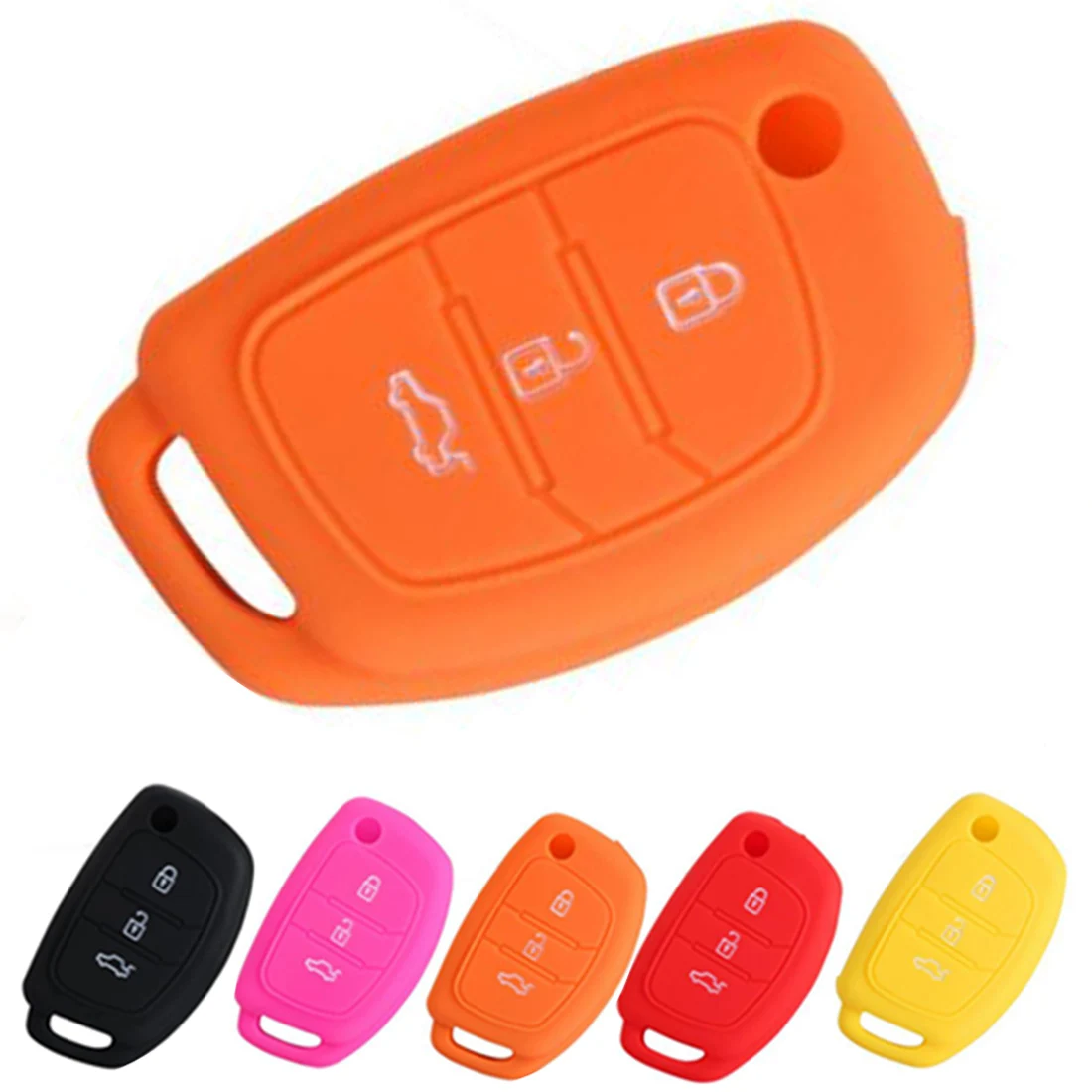 CAR-partmentSmart Remote Key Case for Hyundai Solaris MISTRA Veloster SR IX35 Accent Elantra i30 3Buttons Silicone Cover
CAR-partmentSmart Remote Key Case for Hyundai Solaris MISTRA Veloster SR IX35 Accent Elantra i30 3Buttons Silicone Cover