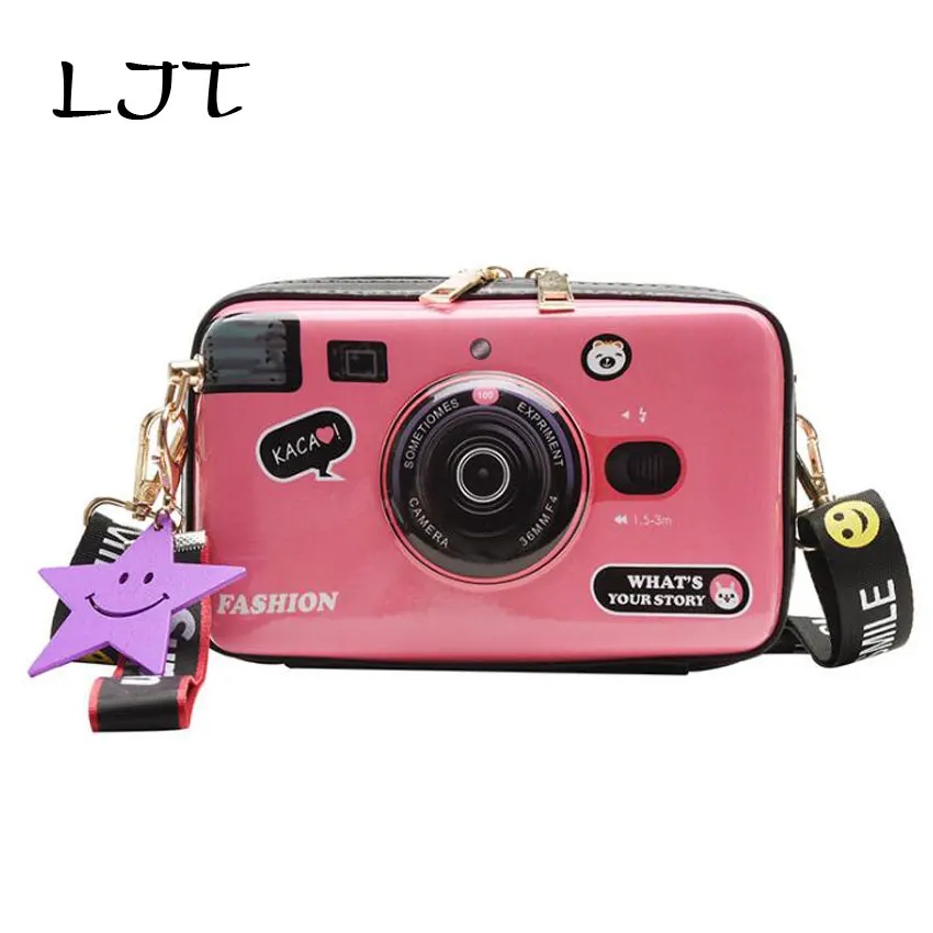 LJT Personalized Design Fashion Camera Shape Clutch Korean Women Retro Shoulder Messenger Bag Girls Cartoon Cute Bag Purse
LJT Personalized Design Fashion Camera Shape Clutch Korean Women Retro Shoulder Messenger Bag Girls Cartoon Cute Bag Purse