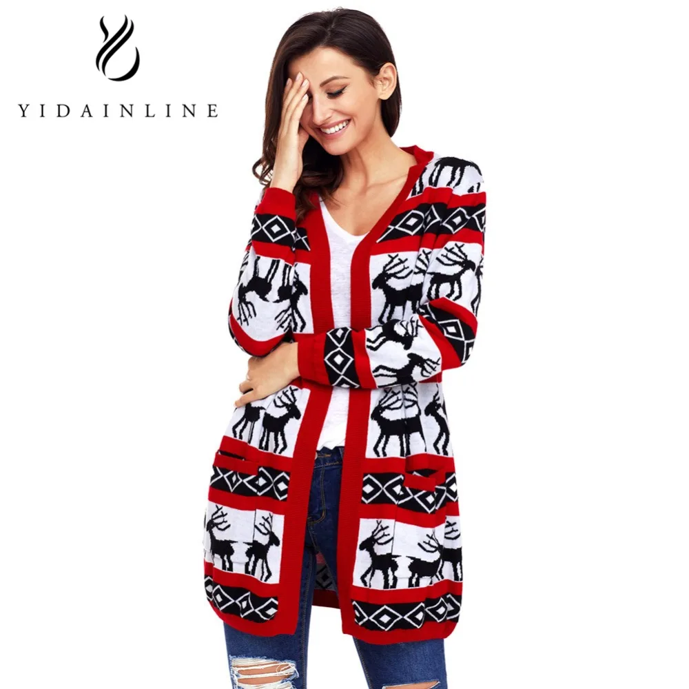 Cardigan Women Long Sleeve Casual Christmas Reindeer Striped Knitted Christmas Sweaters Cardigan harajuku Winter Sweater Women
Cardigan Women Long Sleeve Casual Christmas Reindeer Striped Knitted Christmas Sweaters Cardigan harajuku Winter Sweater Women
