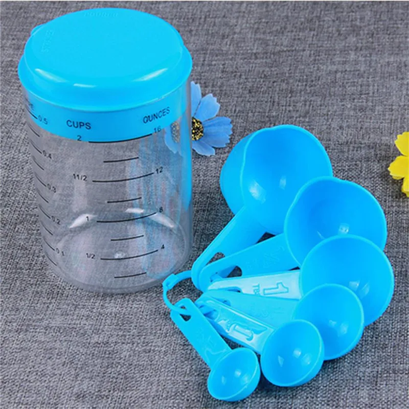 Kichen Accessories 7Pcs Plastic Measuring Cups and Spoons Measure Tea Coffee Kitchen Utensil for Baking Tools Bakeware
Kichen Accessories 7Pcs Plastic Measuring Cups and Spoons Measure Tea Coffee Kitchen Utensil for Baking Tools Bakeware
