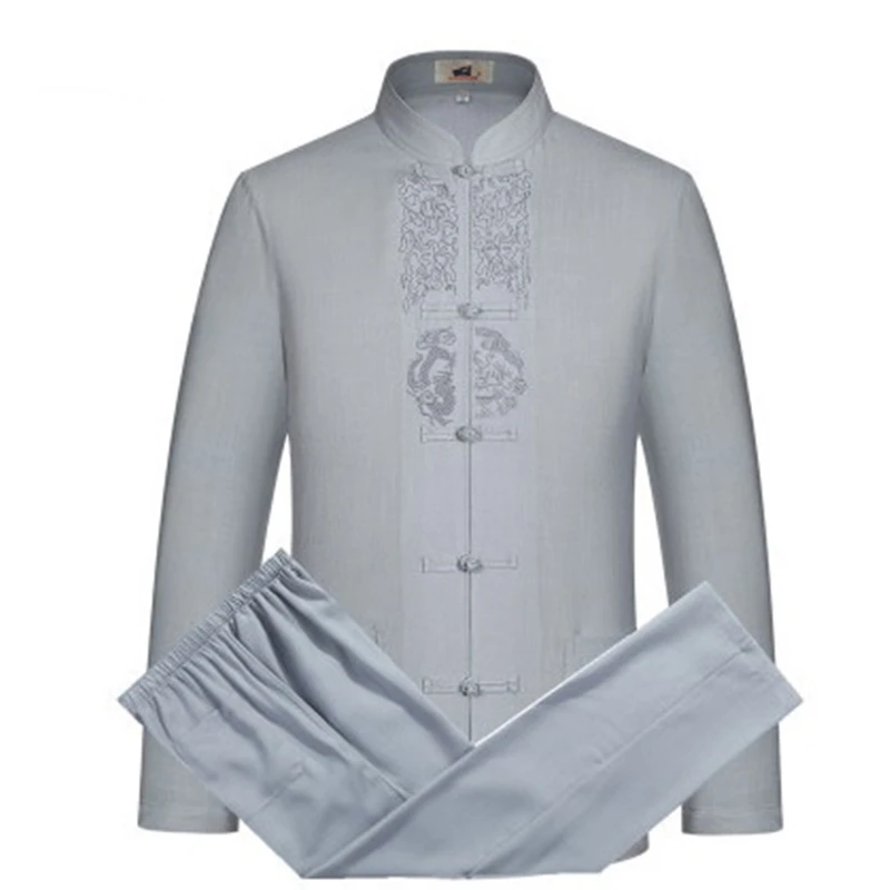 Chinese Wudang Shaolin Martial Arts Kungfu Man's Traditional Long Sleeve Tang Suit Wu Shu Tai Chi Clothes Set Top + Pants
Chinese Wudang Shaolin Martial Arts Kungfu Man's Traditional Long Sleeve Tang Suit Wu Shu Tai Chi Clothes Set Top + Pants