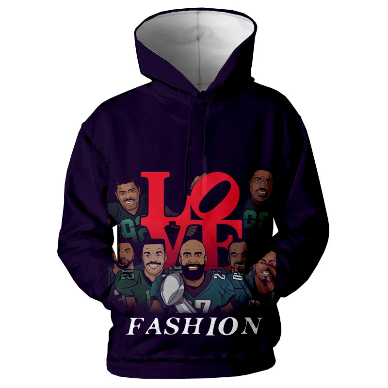2019 New Sweatshirt Customize Design Rugby Character 3D Printed Hoodies Fashion Pullovers Tops Men's Clothing Drop Shipping
2019 New Sweatshirt Customize Design Rugby Character 3D Printed Hoodies Fashion Pullovers Tops Men's Clothing Drop Shipping