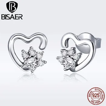 BISAER Wedding Earrings 925 Sterling Silver Forever Heart Luminous CZ Stud Earrings for Women Fashion Jewelry 2019 ECE415
BISAER Wedding Earrings 925 Sterling Silver Forever Heart Luminous CZ Stud Earrings for Women Fashion Jewelry 2019 ECE415
