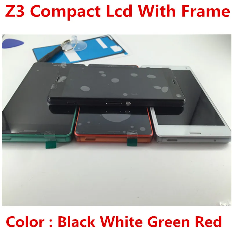 Touch Screen For Sony Xperia Z3 compact D5803 D5833 LCD Display Digitizer Sensor Glass Panel Xperia Z3 mini Assembly with Frame
Touch Screen For Sony Xperia Z3 compact D5803 D5833 LCD Display Digitizer Sensor Glass Panel Xperia Z3 mini Assembly with Frame