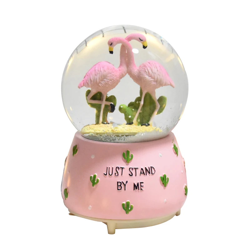 Creative Flamingo Crystal Ball Rotating Music Box Water Polo Figurine Ornaments Rotating Music Miniature Crafts Home Decor Gifts
Creative Flamingo Crystal Ball Rotating Music Box Water Polo Figurine Ornaments Rotating Music Miniature Crafts Home Decor Gifts