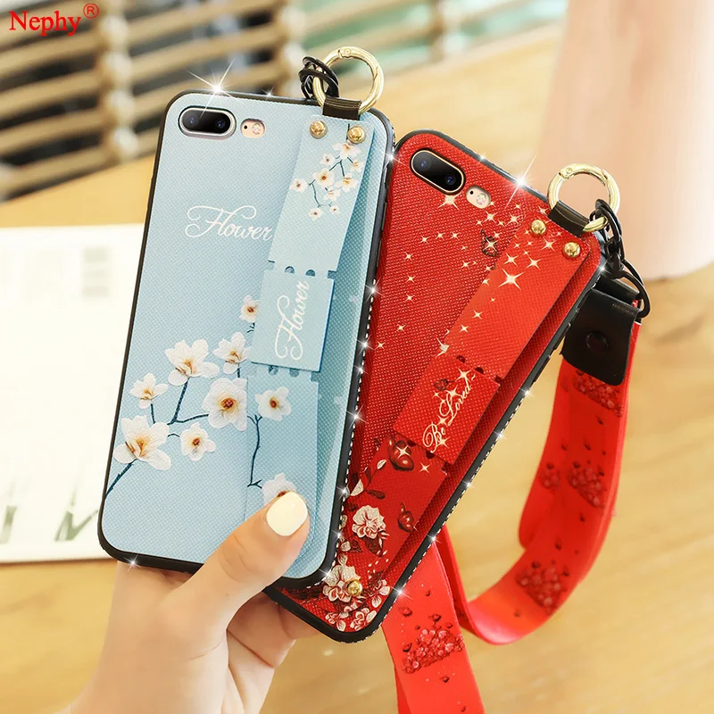 Wristband Strap Rhinestone Case For iPhone XS Max XR X 6 s 6s 7 8 Plus 6Plus 7Plus 8Plus Soft Silicone TPU Cell Phone Back Cover
Wristband Strap Rhinestone Case For iPhone XS Max XR X 6 s 6s 7 8 Plus 6Plus 7Plus 8Plus Soft Silicone TPU Cell Phone Back Cover