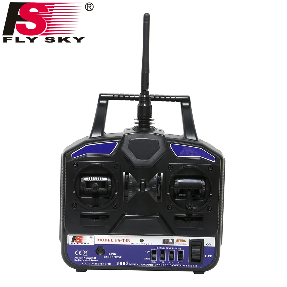 Flysky FS-T4B 2.4G 4CH Radio Control RC Transmitter + FS-R6B Receiver For Heli Plane For RC Drone Quadecopter Airplanes flysky
Flysky FS-T4B 2.4G 4CH Radio Control RC Transmitter + FS-R6B Receiver For Heli Plane For RC Drone Quadecopter Airplanes flysky