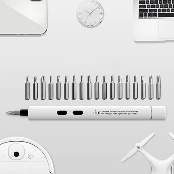 Precision Electric Screwdriver Li-ion Battery Cordless Manual / Electric Dual Mode DIY Screw Driver with 18 batch Bits Set
Precision Electric Screwdriver Li-ion Battery Cordless Manual / Electric Dual Mode DIY Screw Driver with 18 batch Bits Set