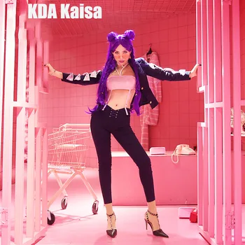 Anime! Hot Game LOL KDA Kaisa Illustration Magazine Style Sexy Uniform Cosplay Costume Daily Suit Free Shipping
Anime! Hot Game LOL KDA Kaisa Illustration Magazine Style Sexy Uniform Cosplay Costume Daily Suit Free Shipping