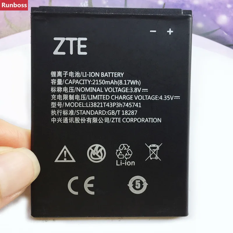 Original High Quality 2150mAh Li3821T43P3h745741 Battery For ZTE Blade L5 Plus Blade L0510 Mobile Phone Batteries
Original High Quality 2150mAh Li3821T43P3h745741 Battery For ZTE Blade L5 Plus Blade L0510 Mobile Phone Batteries