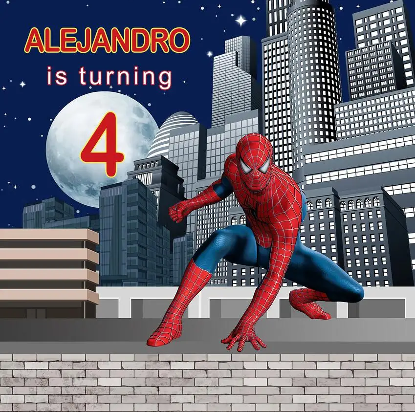 custom night Spiderman Birthday full moon city skyline backgrounds High quality Computer print party photo backdrop
custom night Spiderman Birthday full moon city skyline backgrounds High quality Computer print party photo backdrop