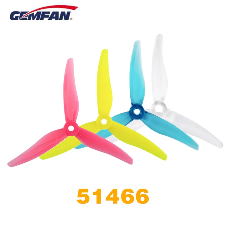 Gemfan 51466 5inch 3 blade/ tri-blade Propeller Props compatible Xing 2207 2208 2306 Brushless motor for FPV RC racing drone kit
Gemfan 51466 5inch 3 blade/ tri-blade Propeller Props compatible Xing 2207 2208 2306 Brushless motor for FPV RC racing drone kit