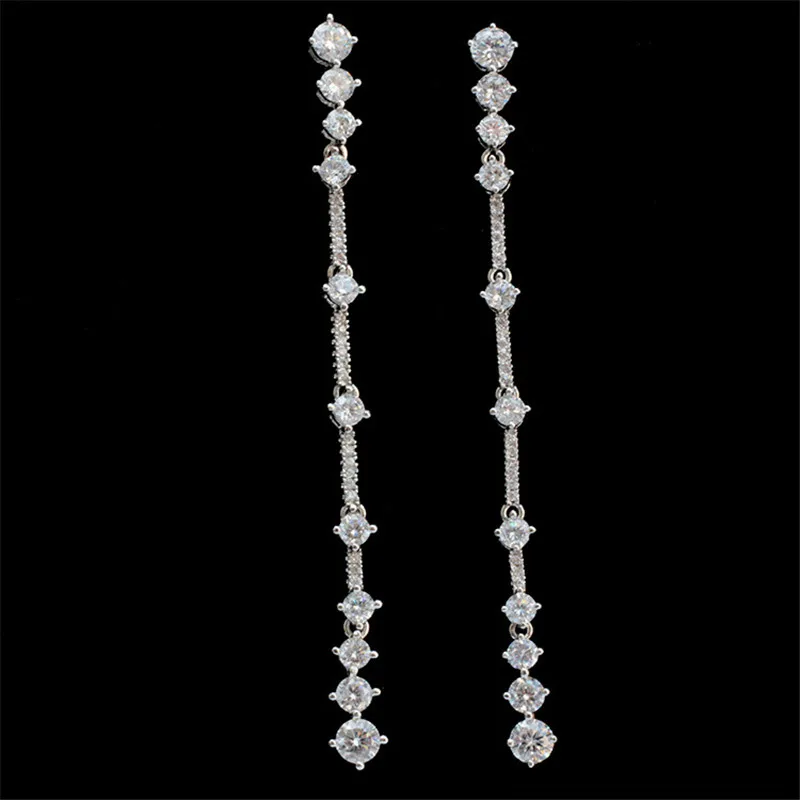 925 Sterling silver Stud earrings set drill Long ears line wholesale Women fashion jewelry
925 Sterling silver Stud earrings set drill Long ears line wholesale Women fashion jewelry