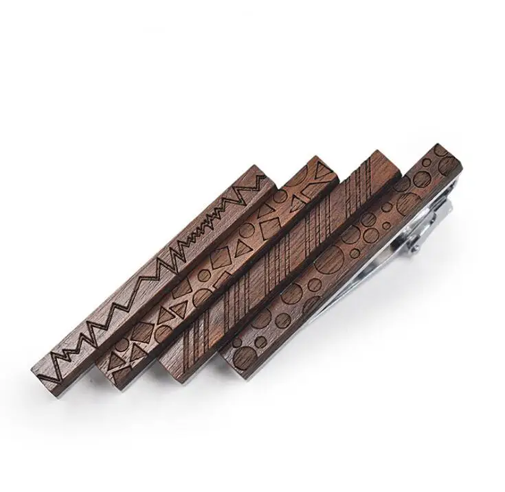 New wooden high-end long tie clip Personality geometric pattern Wood tie clip alloy walnut 5.5cm
New wooden high-end long tie clip Personality geometric pattern Wood tie clip alloy walnut 5.5cm