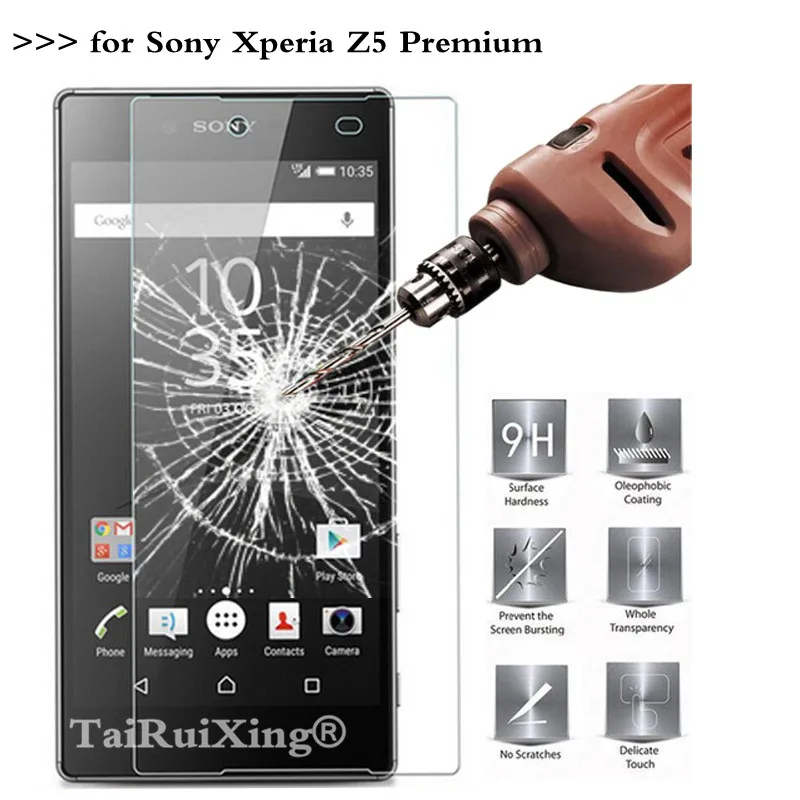 Фото 2.5D 0 26 мм 9H закаленное стекло для защиты экрана Sony Xperia Z5 Premium усиленная Защитная