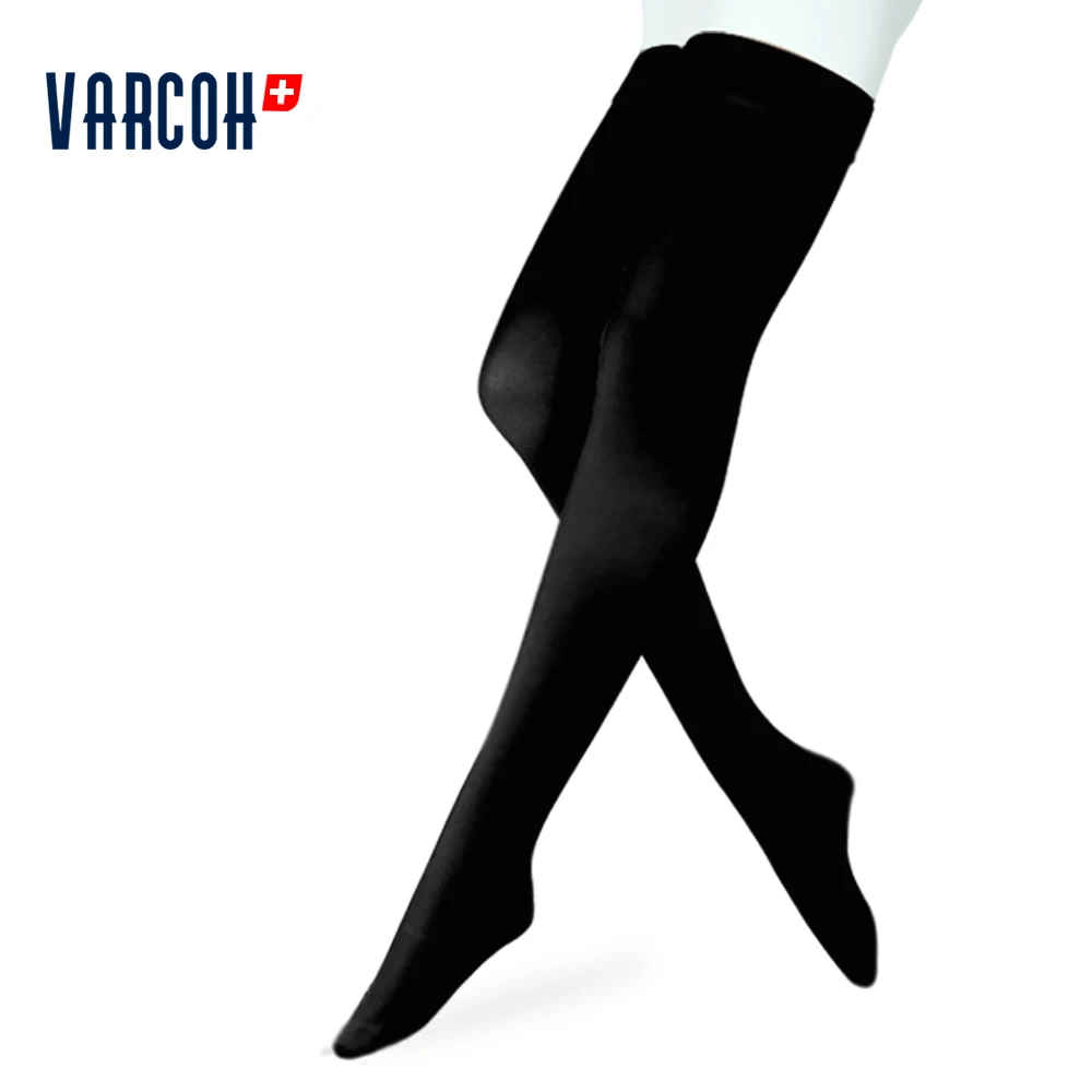 Thigh High Compression Stockings, Opaque, Firm Support 30-40 mmHg With Silicone Band, Treatment Swelling, Varicose Veins, Edema
Thigh High Compression Stockings, Opaque, Firm Support 30-40 mmHg With Silicone Band, Treatment Swelling, Varicose Veins, Edema