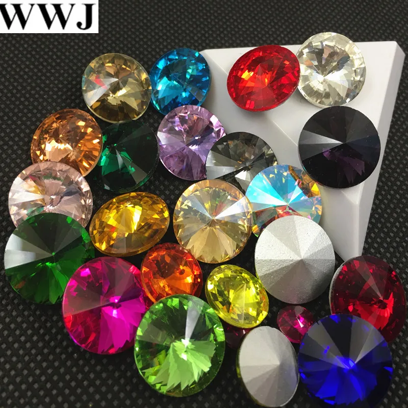 All Sizes Colors Glass Rivoli Crystal Fancy Stone 6mm 8mm,10mm,12mm,14mm,16,18mm Jewelry Stones AB, Pink,Siam Red can Mix
All Sizes Colors Glass Rivoli Crystal Fancy Stone 6mm 8mm,10mm,12mm,14mm,16,18mm Jewelry Stones AB, Pink,Siam Red can Mix
