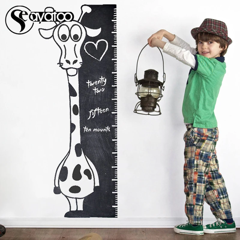 Kids Chalkboard Giraffe Height Growth Chart Measure Vinyl Wall Sticker Decal Nursery Baby Room Stickers 40x110cm
Kids Chalkboard Giraffe Height Growth Chart Measure Vinyl Wall Sticker Decal Nursery Baby Room Stickers 40x110cm