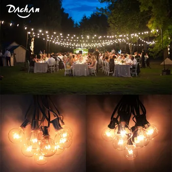DACHAN 11M Patio Lights G40 Globe Party Christmas String Light Waterproof For Decorative Outdoor Backyard Wedding Light Strings
DACHAN 11M Patio Lights G40 Globe Party Christmas String Light Waterproof For Decorative Outdoor Backyard Wedding Light Strings
