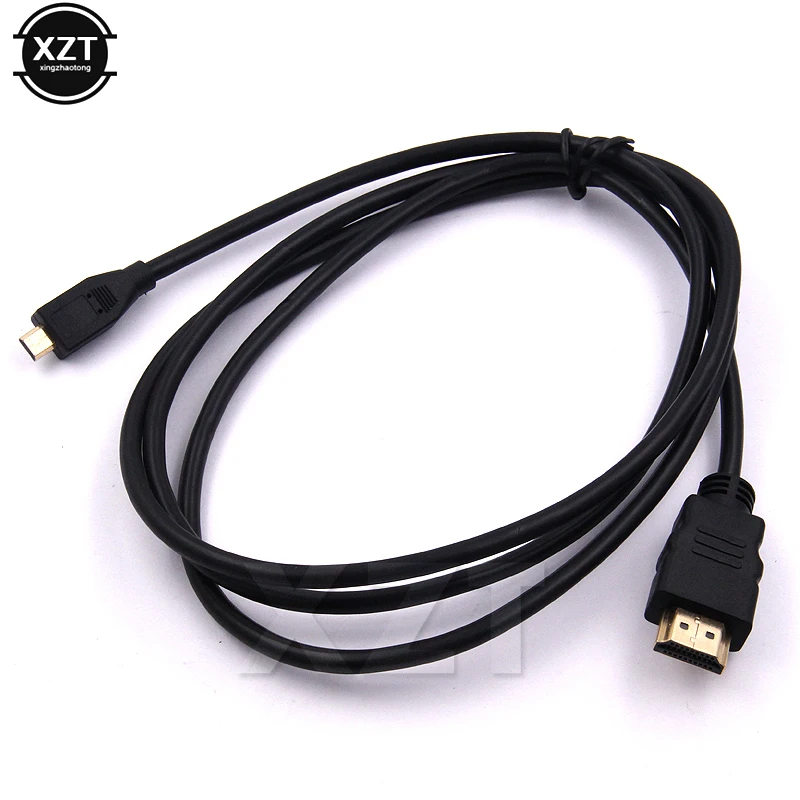 

PZ 10PCS High speed 5FT 1.5M V1.4 Male to Male HDMI to Micro HDMI Cable 1080p 1440p for HDTV PS3 XBOX 3D LCD HOT SALE