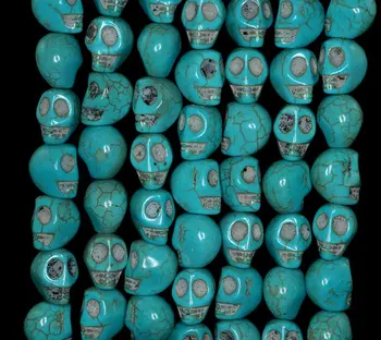 10x8mm Turquoise Gemstone Blue Carved Skull Head Loose Beads 16 inch Full Strand (90186246-824)
10x8mm Turquoise Gemstone Blue Carved Skull Head Loose Beads 16 inch Full Strand (90186246-824)