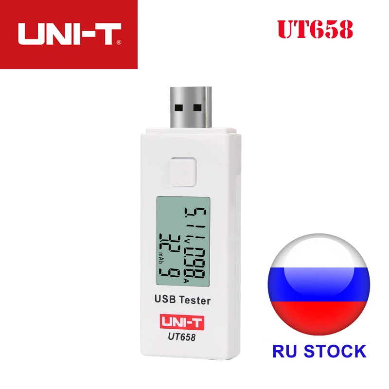 UNI-T UT658 USB Digital Current Voltage Monitors U Disk Doctor Chargers Voltmeter Ameter Capacity MAX 9V USB Power Tester
UNI-T UT658 USB Digital Current Voltage Monitors U Disk Doctor Chargers Voltmeter Ameter Capacity MAX 9V USB Power Tester