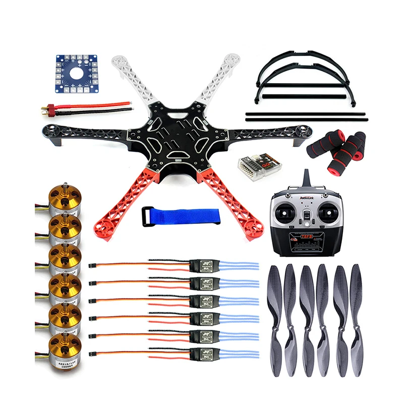 F550 Drone FlameWheel Kit With QQ ESC Motor Carbon Fiber Propellers + 8CH Transmitter TX RX+Skid PTZ FPV
F550 Drone FlameWheel Kit With QQ ESC Motor Carbon Fiber Propellers + 8CH Transmitter TX RX+Skid PTZ FPV