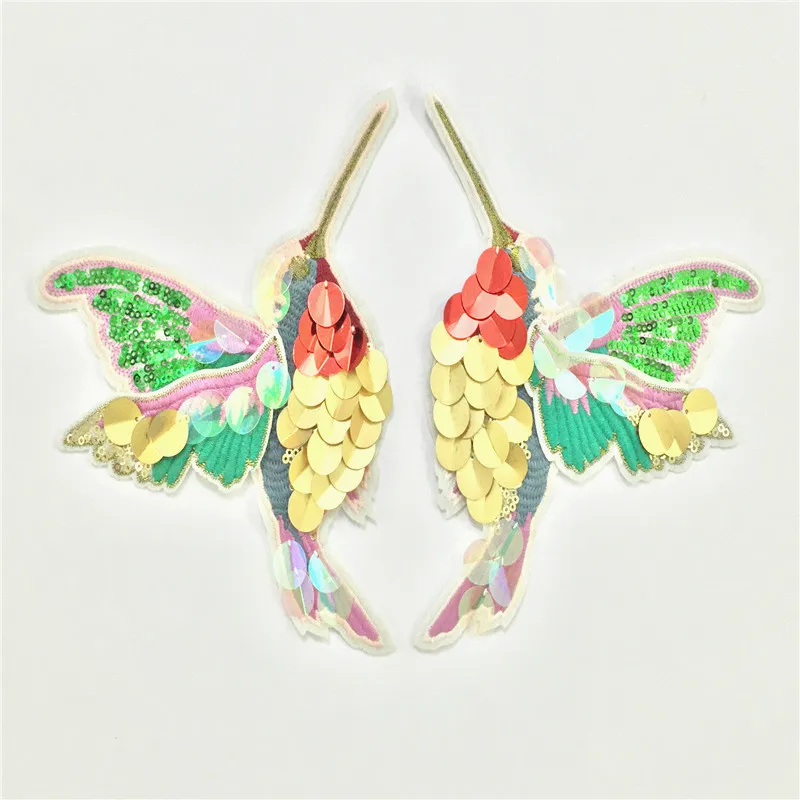 Double Wings Hummingbird Sequins Patches Embroided Ladies Sweater Coat Decoration Sew on Embroidery Stickers DIY Patch Clothing
Double Wings Hummingbird Sequins Patches Embroided Ladies Sweater Coat Decoration Sew on Embroidery Stickers DIY Patch Clothing