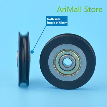 5pcs 6*39*8mm U type groove pulley concave wheel wrapped rubber wheel NYLON plastic pulley 608zz bearing 
5pcs 6*39*8mm U type groove pulley concave wheel wrapped rubber wheel NYLON plastic pulley 608zz bearing