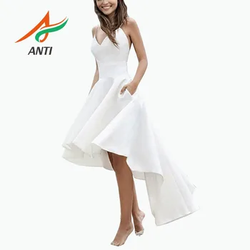 ANTI Fast Shipping Boho Wedding Dress 2019 Satin A-Line Sexy Backless Beach Bride Gown New Arrival Pure White vestido de noiva
ANTI Fast Shipping Boho Wedding Dress 2019 Satin A-Line Sexy Backless Beach Bride Gown New Arrival Pure White vestido de noiva