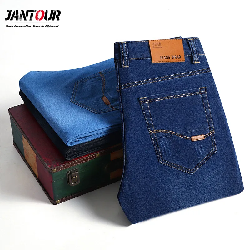 2019 New Arrivals Jeans Men Quality Brand Business Casual Male Denim Pants Straight Slim Fit Dark Blue Men's Trousers Man
2019 New Arrivals Jeans Men Quality Brand Business Casual Male Denim Pants Straight Slim Fit Dark Blue Men's Trousers Man