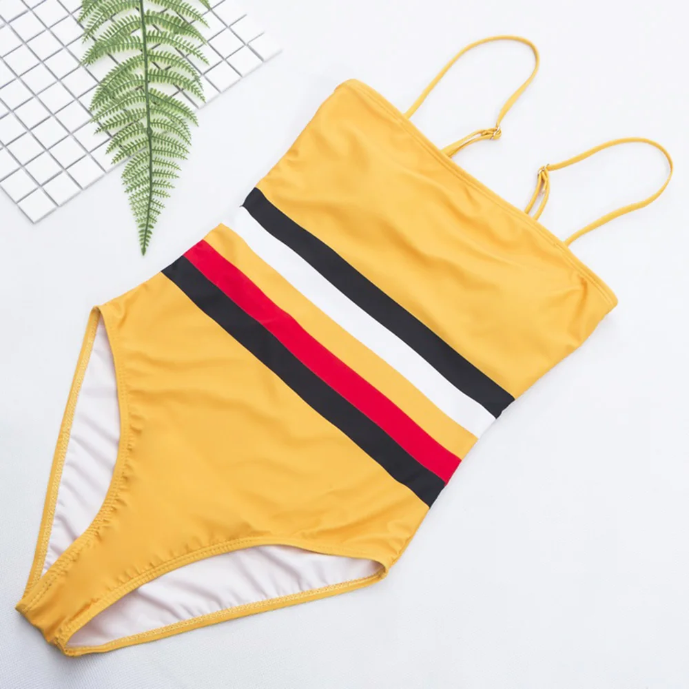 Yellow One Piece Swimsuit Swimming Suit For Women Strape Swimwear One-piece Suits High Cut Bathing Suit May Bathers
Yellow One Piece Swimsuit Swimming Suit For Women Strape Swimwear One-piece Suits High Cut Bathing Suit May Bathers