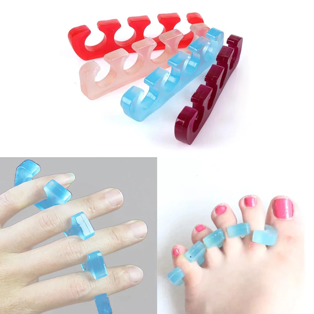 1 Pair Reusable Soft Flexible Professional Finger Spacer Popular Random Color Silicone Toe Separators
1 Pair Reusable Soft Flexible Professional Finger Spacer Popular Random Color Silicone Toe Separators
