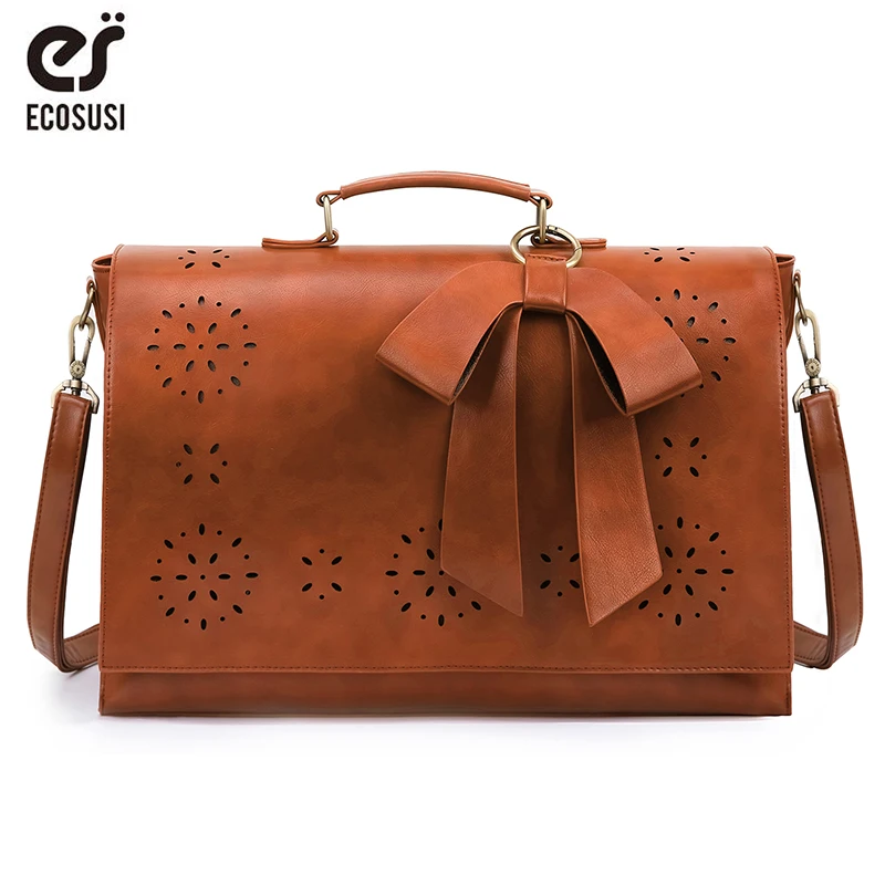 ECOSUSI 15.7' Laptop Messenger Bag For Women 2019 Designer Bags Famous Brand PU Leather Vintage School Shoulder Retro Handbag
ECOSUSI 15.7' Laptop Messenger Bag For Women 2019 Designer Bags Famous Brand PU Leather Vintage School Shoulder Retro Handbag