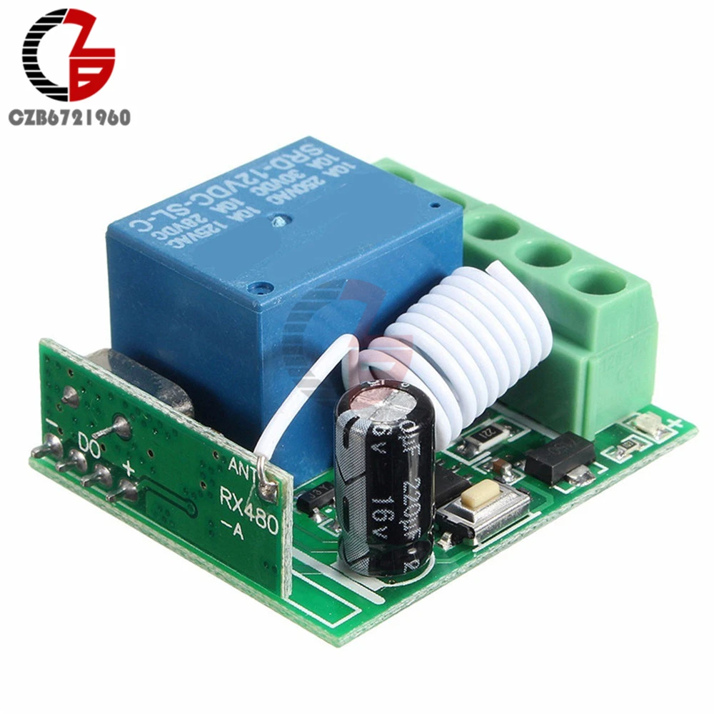 1 Channel RF Wireless Time Delay Relay Module Remote Control Switch MCU Self-lock Delay Off DC 12V 315MHz DIY
1 Channel RF Wireless Time Delay Relay Module Remote Control Switch MCU Self-lock Delay Off DC 12V 315MHz DIY