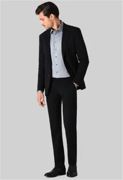 New Black Custom Made Men's Business Casual Suit Groomsman 2 PCS Notch Lapel Men Suit Blazers Jacket+Pants Men Suit for Wedding
New Black Custom Made Men's Business Casual Suit Groomsman 2 PCS Notch Lapel Men Suit Blazers Jacket+Pants Men Suit for Wedding