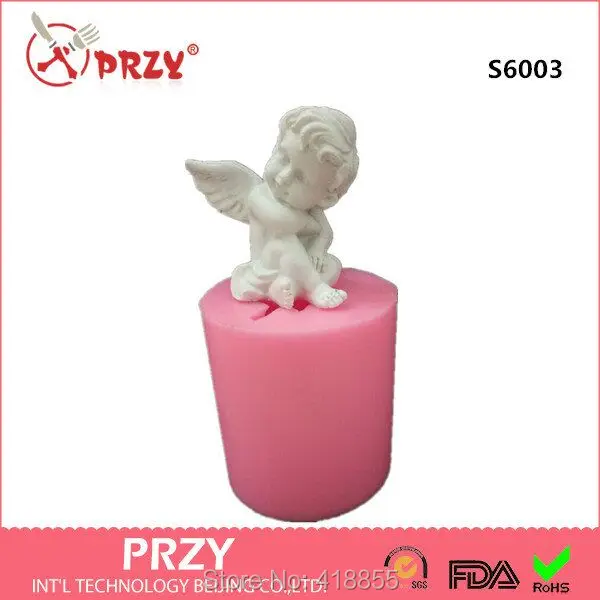 3d Silicone mold soap mold Cupid angel candle molds handmade cute baby diy for cake decorations S6003
3d Silicone mold soap mold Cupid angel candle molds handmade cute baby diy for cake decorations S6003