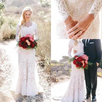 Vintage Boho Wedding Dress 2020 Lace Wedding Dress Long Sleeves Bridal Gown vestido de noiva Wedding Party Dress robe de mariee
Vintage Boho Wedding Dress 2020 Lace Wedding Dress Long Sleeves Bridal Gown vestido de noiva Wedding Party Dress robe de mariee