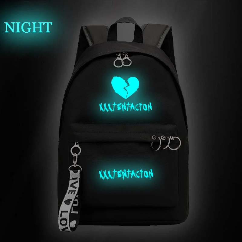 Casual XXXTentacion Luminous Backpack Daily Backpack Fashion New Style Travel Rucksack Students Boys Girls School Bag
Casual XXXTentacion Luminous Backpack Daily Backpack Fashion New Style Travel Rucksack Students Boys Girls School Bag