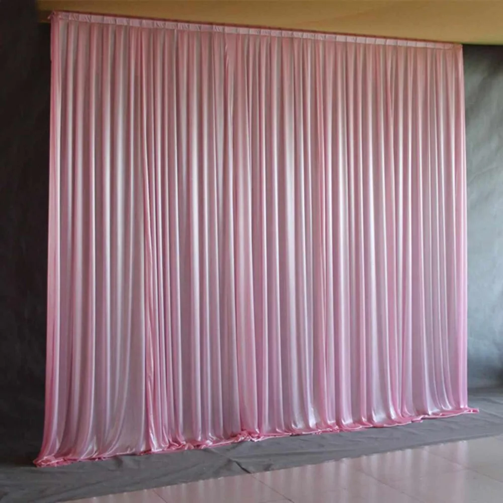 2.4X1.5m Sheer Silk Drapes Panels Hanging Curtains Party Backdrop 5 Colors Wedding Decoration Drape Big Events Background Cloth
2.4X1.5m Sheer Silk Drapes Panels Hanging Curtains Party Backdrop 5 Colors Wedding Decoration Drape Big Events Background Cloth