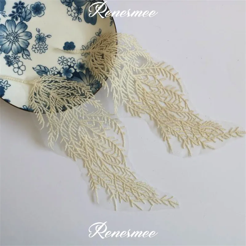 5Pcs Beige Feather Leaf Venise Lace Trim Wedding Sewing Applique Crafts Lace Fabric For Wedding Dress Decoration 28.5X10cm SX285
5Pcs Beige Feather Leaf Venise Lace Trim Wedding Sewing Applique Crafts Lace Fabric For Wedding Dress Decoration 28.5X10cm SX285