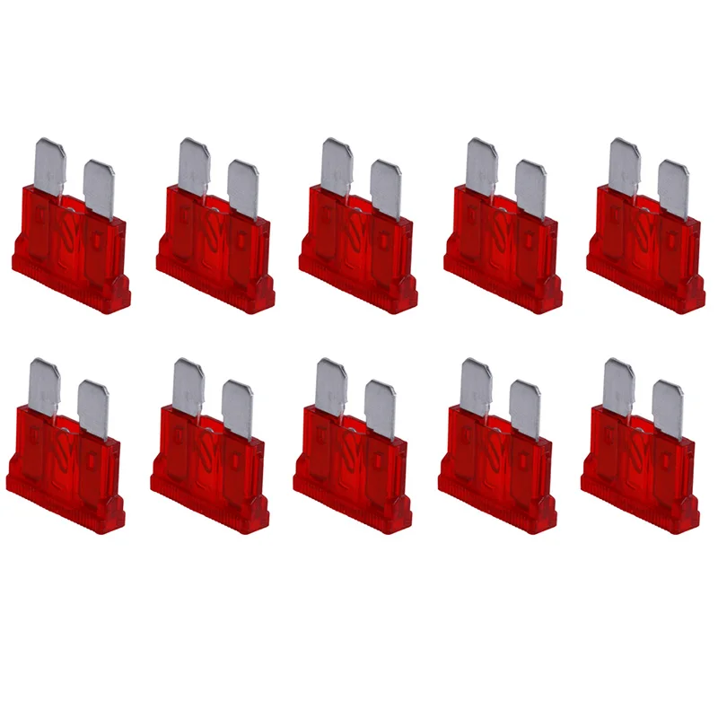 60PCS 10A 10 AMP Automotive Mini Blade Fuses Red for Car uxcell a13071500ux0002