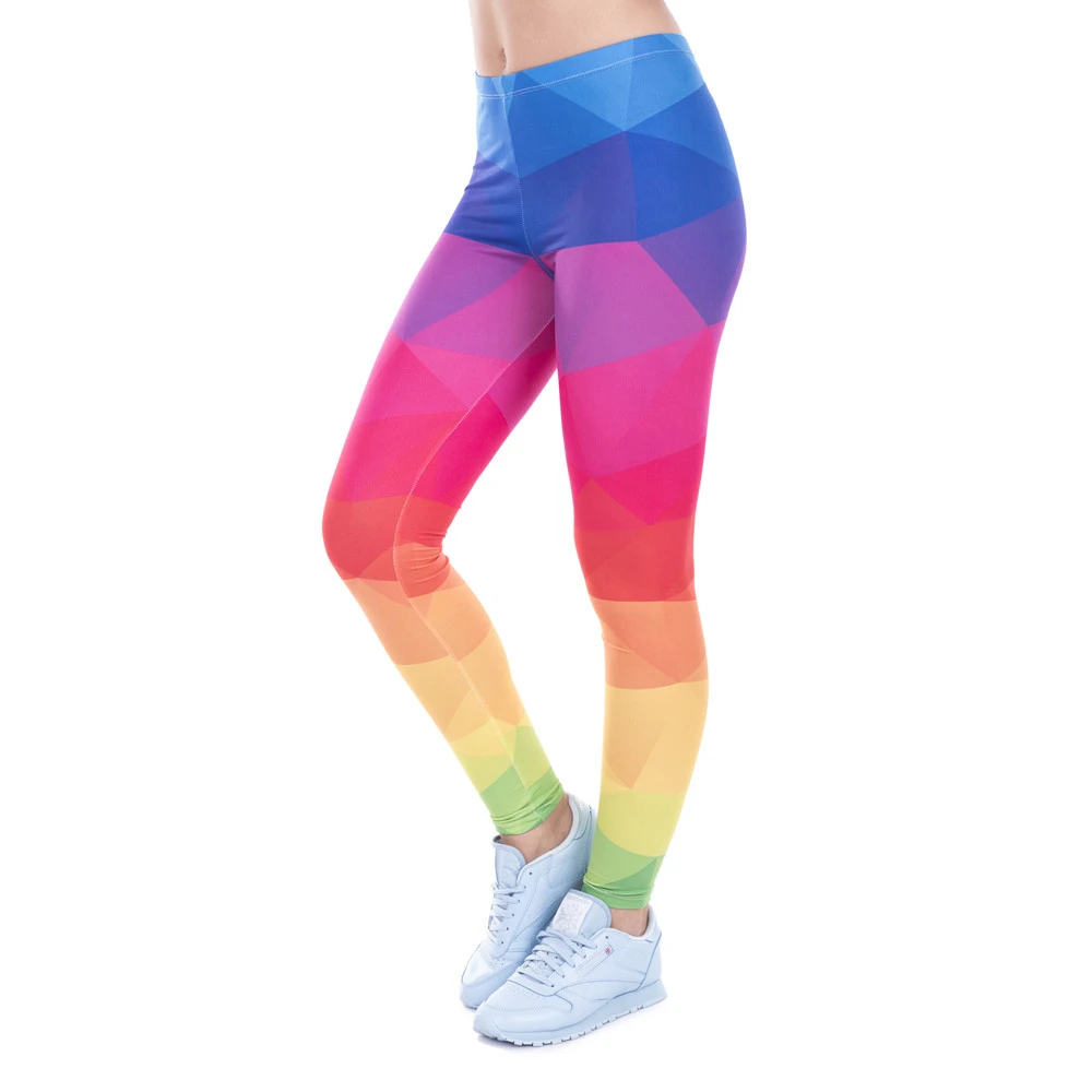Fitness Leggings Printed Women Legging Colorful Triangles Rainbow Legins High Waist Elastic Leggins Silm Women Pants
Fitness Leggings Printed Women Legging Colorful Triangles Rainbow Legins High Waist Elastic Leggins Silm Women Pants