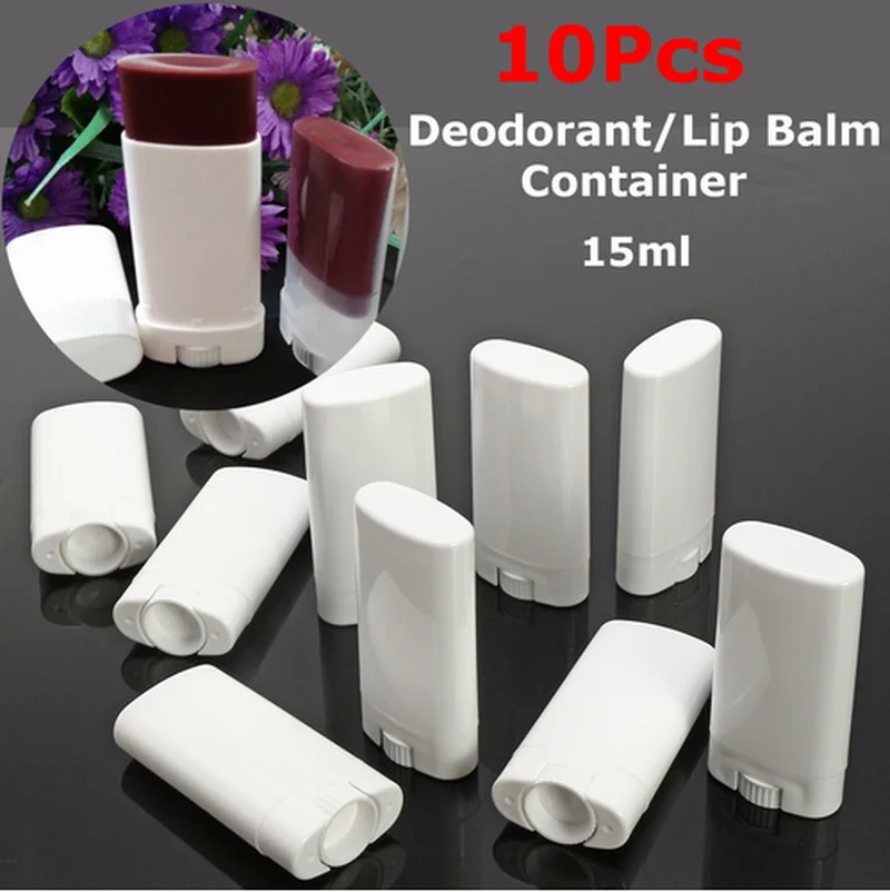 10pcs 15ml/15g Empty Oval Lip Balm Tube Plastic White Solid Perfume Deodorant Containers Portable Makeup Lipstick Tubes
10pcs 15ml/15g Empty Oval Lip Balm Tube Plastic White Solid Perfume Deodorant Containers Portable Makeup Lipstick Tubes